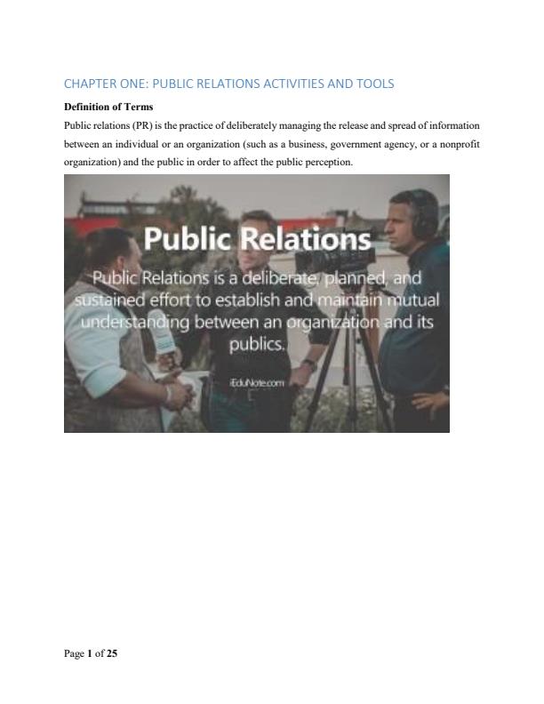 Page 1 – Building Corporate Image Notes – Kenyaplex