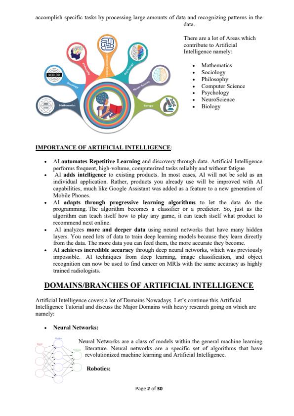 Page 2 – Artificial Intelligence Notes – Kenyaplex