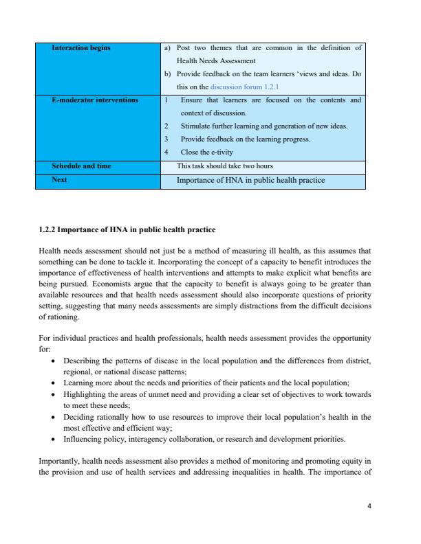 Page 4 – PHM 406: Health Needs Assessment Notes – Kenyaplex