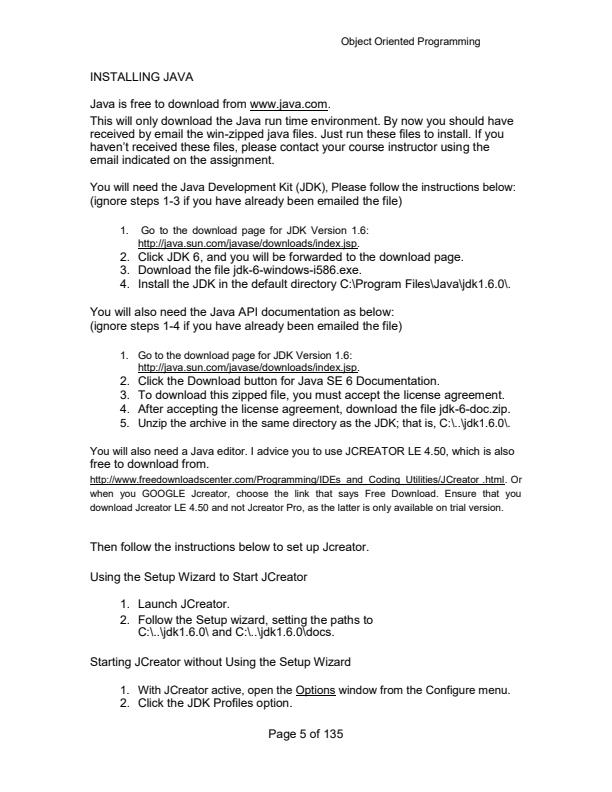 Page 4 – CISY 111: Object Oriented Programming (Using Java) Notes – Kenyaplex