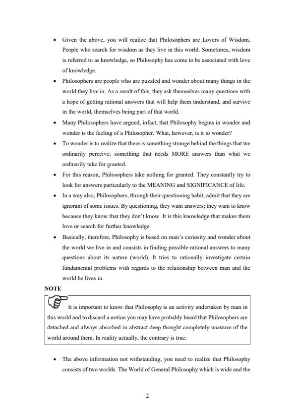 Page 2 – EFN 302: Philosophy of Education Notes – Kenyaplex