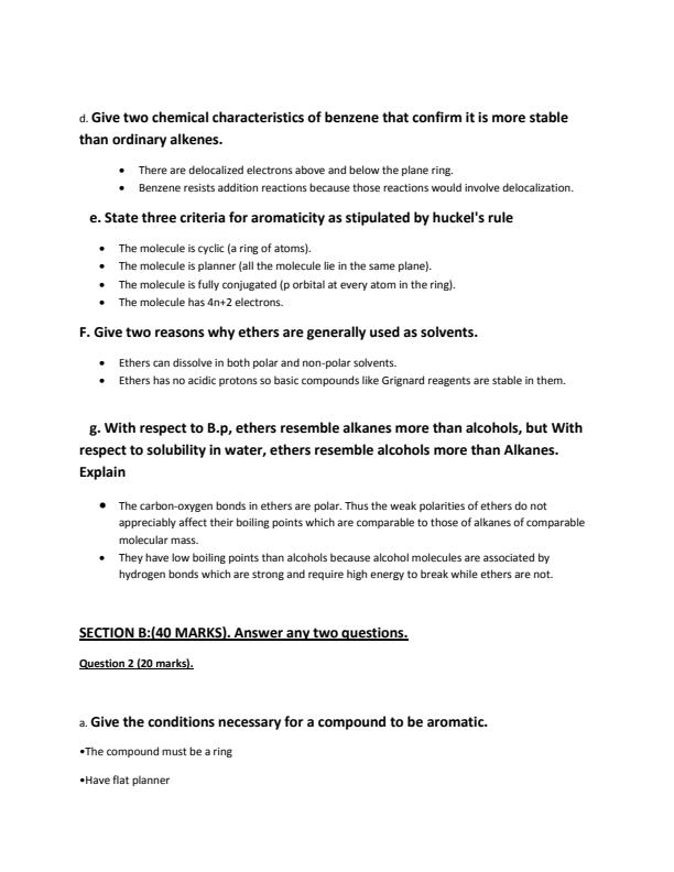 Page 3 – BCH2104: Organic Chemistry II Questions and Answers – Kenyaplex