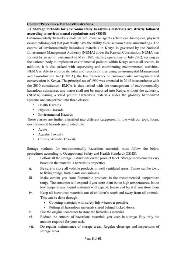 Page 3 – BUS/OS/BM/BC/06/5/A, Environmental Literacy/Demonstrate Environmental Literacy   – Kenyaplex