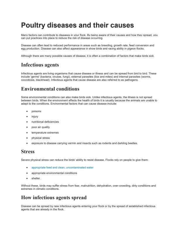 Page 1 – Poultry Diseases and their Causes – Kenyaplex