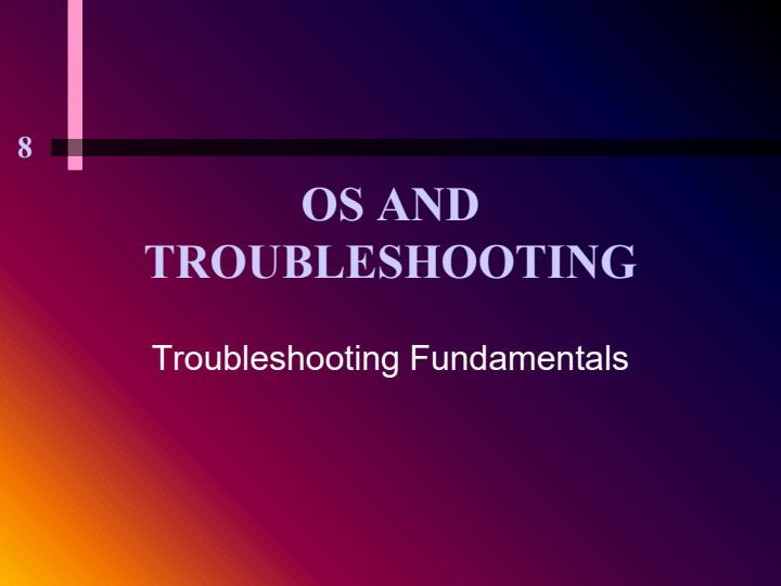 Page 1 – Operating System and Troubleshooting Fundamental Notes in PowerPoint – Kenyaplex