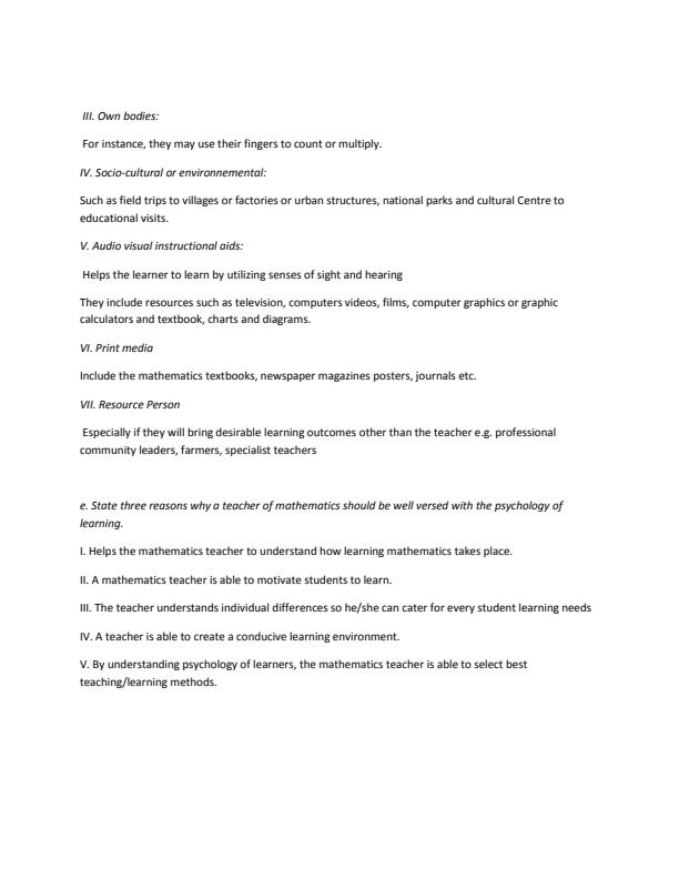 Page 3 – Subject Methods Mathematics Solved Past Papers: Questions and Answers – Kenyaplex