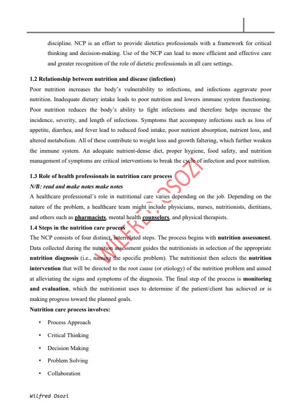 Page 4 – FND 345: Nutrition Care Process Notes – Kenyaplex