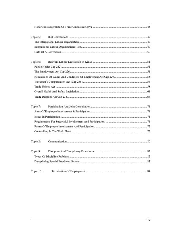 Page 3 – Employee Relations Notes: Higher Diploma in Human Resource Management – Kenyaplex