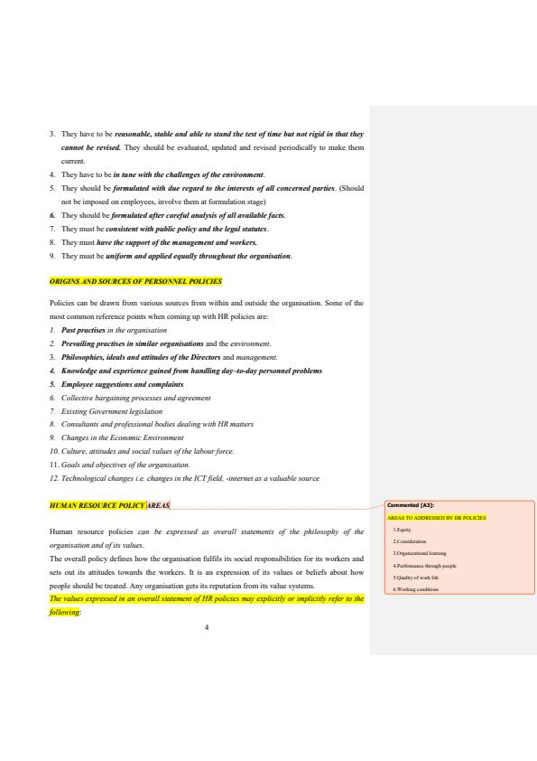 Page 4 – Personnel Administration Notes: Higher Diploma in Human Resource Management – Kenyaplex