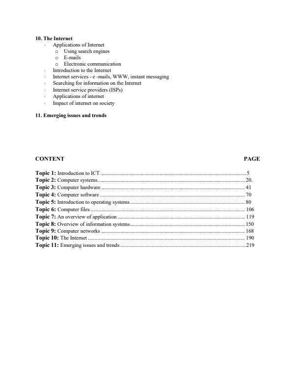 Page 4 – Information Communication Technology Notes for KNEC Courses – Kenyaplex
