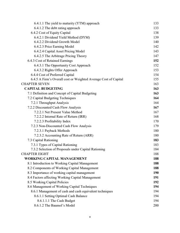 Page 5 – Business Finance Notes For College and University Education – Kenyaplex