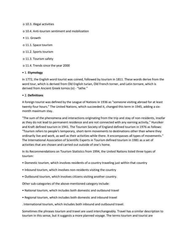 Page 3 – Overview and History of Tourism Notes – Kenyaplex