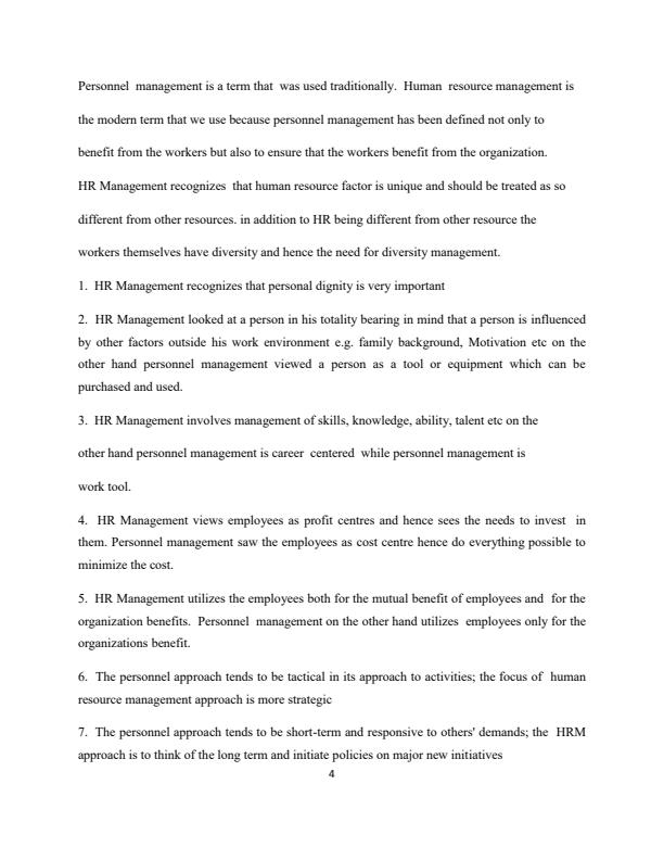 Page 4 – BHM 822 : Human Resource Management Notes – Kenyaplex