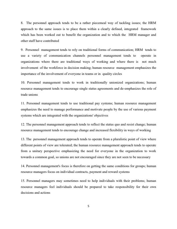 Page 5 – BHM 822 : Human Resource Management Notes – Kenyaplex