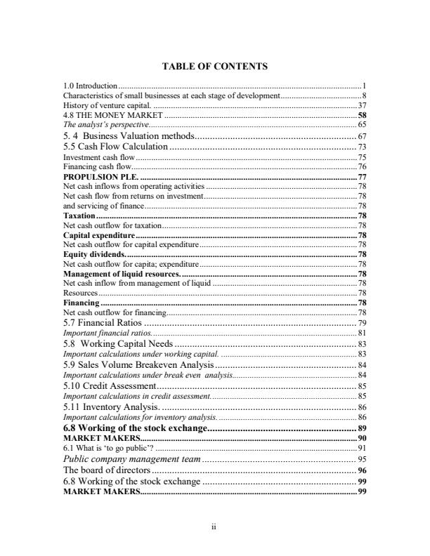 Page 2 – BAC 822: Entrepreneurial Finance Notes – Kenyaplex