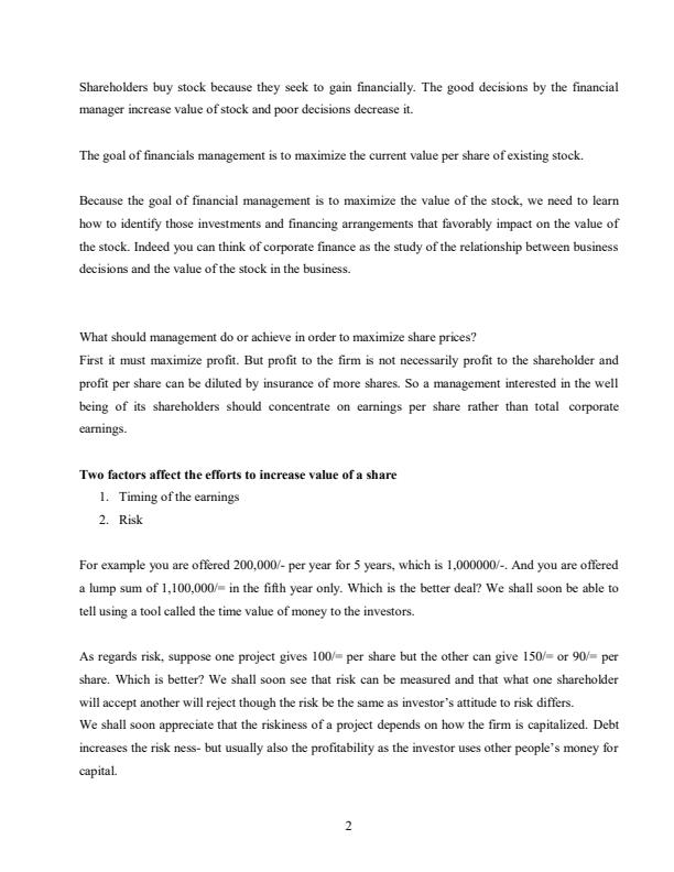 Page 3 – BAC 823: Corporate Finance Notes – Kenyaplex