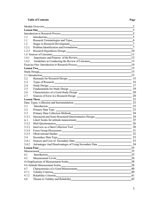 Page 3 – BSU 805: Research Methods Lecture Notes – Kenyaplex