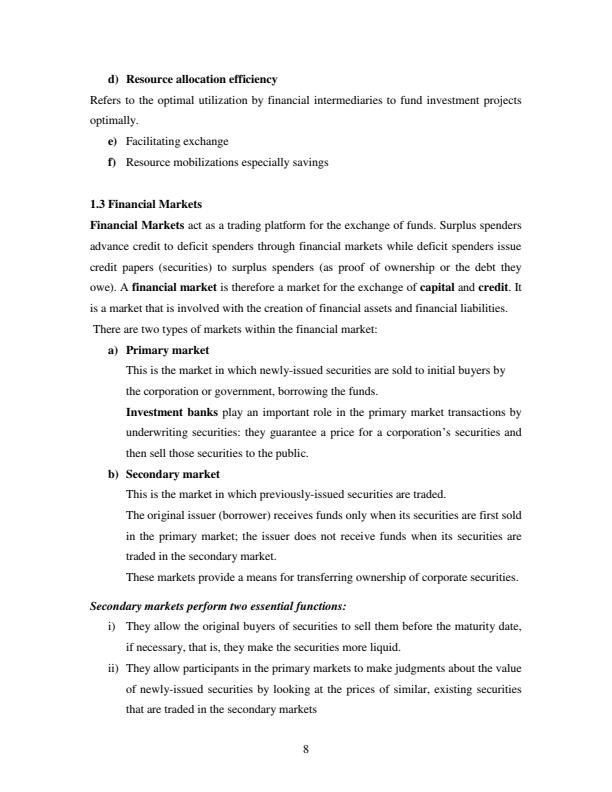 Pdf Example Financial Economics EAE 403: Financial Economics Lecture Notes