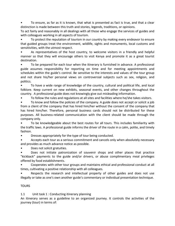 Page 2 – Tour Guiding Notes – Kenyaplex