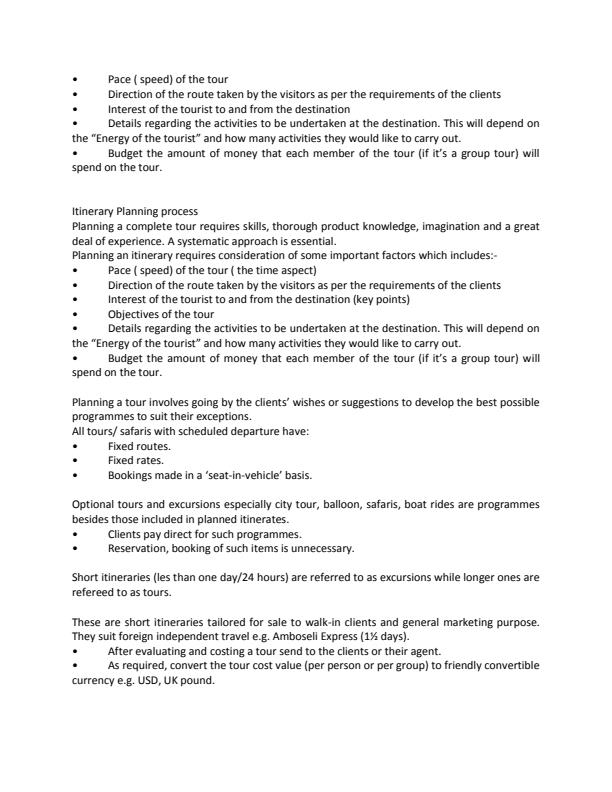 Page 3 – Tour Guiding Notes – Kenyaplex