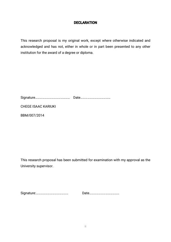 Page 2 – Research Project: Effects of Microfinance Services on Growth of Women Owned Enterprises in Kinangop Subcounty, Nyandarua County – Kenyaplex