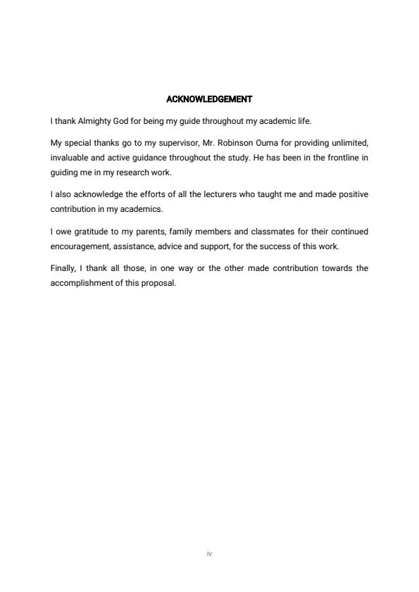 Page 4 – Research Project: Effects of Microfinance Services on Growth of Women Owned Enterprises in Kinangop Subcounty, Nyandarua County – Kenyaplex
