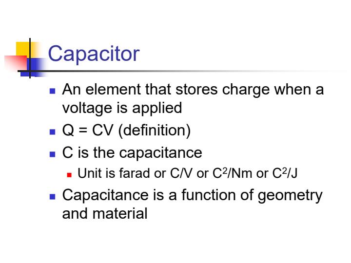 Page 1 – Capacitors Class Notes (In PowerPoint) – Kenyaplex