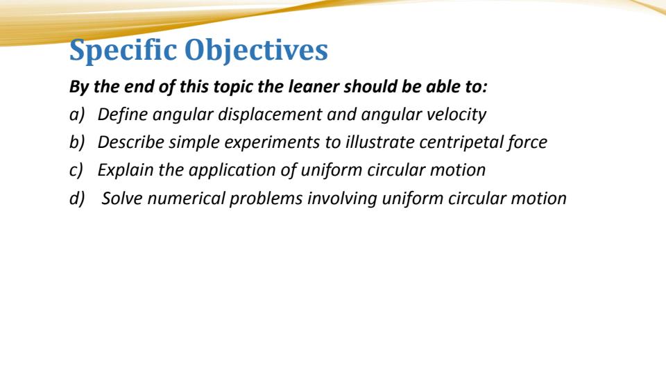 Page 2 – Uniform Circular Motion Notes (In PowerPoint) – Kenyaplex