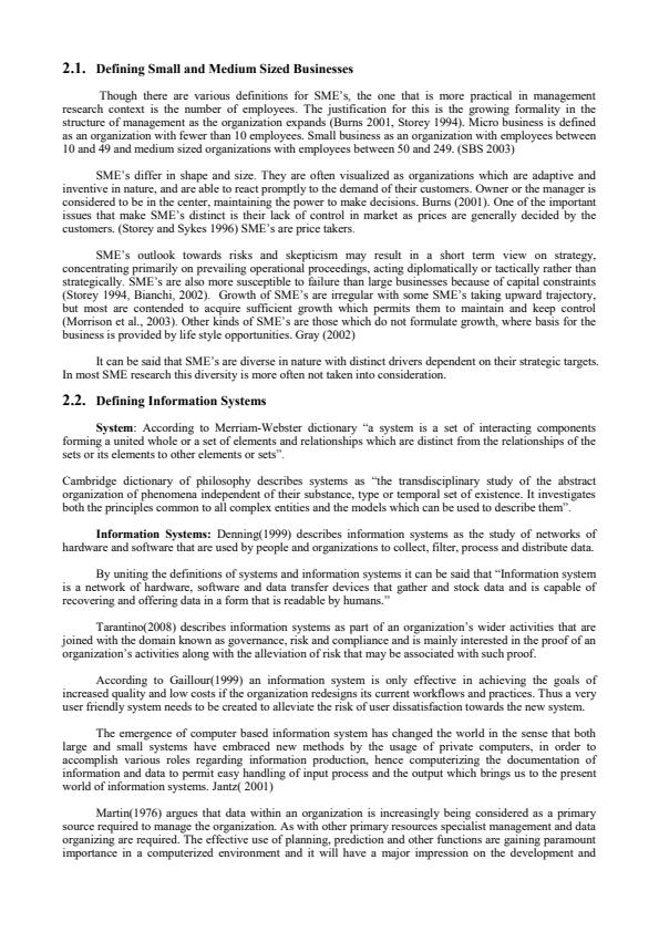 Page 2 – Analyzing Approaches to Information Systems Strategy in Small and Medium sized Businesses – Kenyaplex