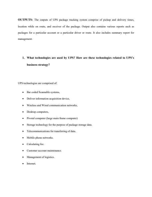 Page 2 – Case Study: UPS Package Tracking System – Kenyaplex