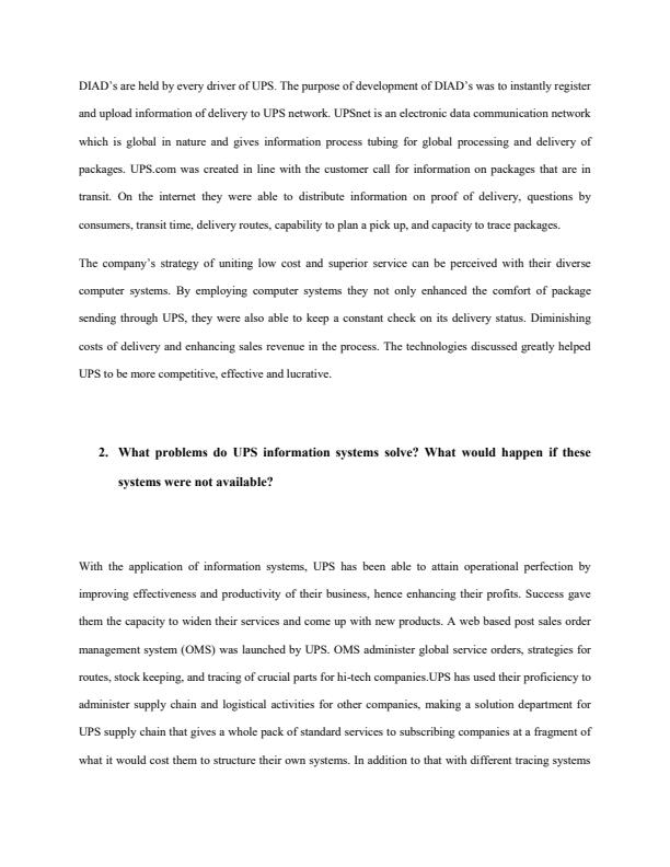 Page 3 – Case Study: UPS Package Tracking System – Kenyaplex