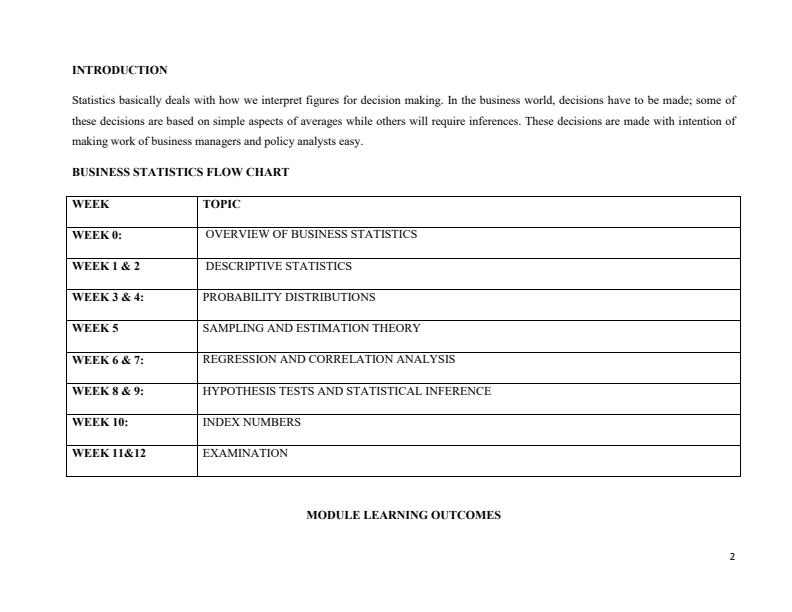 Page 1 – BMS 200: Business Statistics Notes – Kenyaplex
