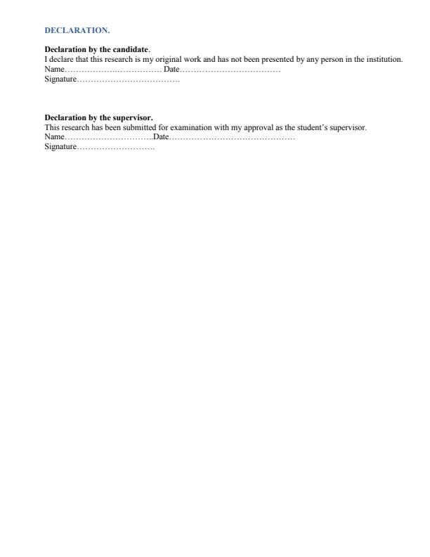 Page 2 – Assessing the factors influencing adherence to hypertension medication among hypertensive patients attending Kaplong Mission Hospital. – Kenyaplex