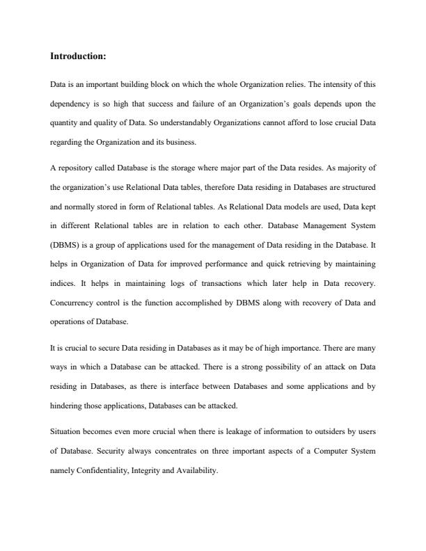 Page 3 – Database Systems: Various Techniques to Improve Security of Database – Kenyaplex