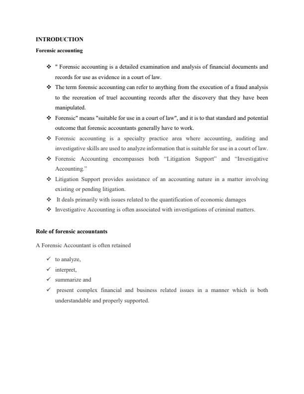 Page 2 – BAC 409: Forensic Accounting Notes – Kenyaplex