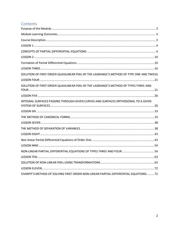 Page 1 – SMA 432: Partial Differential Equations – Kenyaplex
