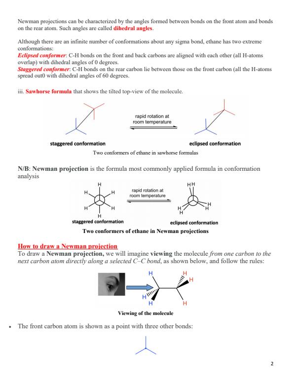 Page 2 – Conformational Analysis of Alkanes Notes – Kenyaplex