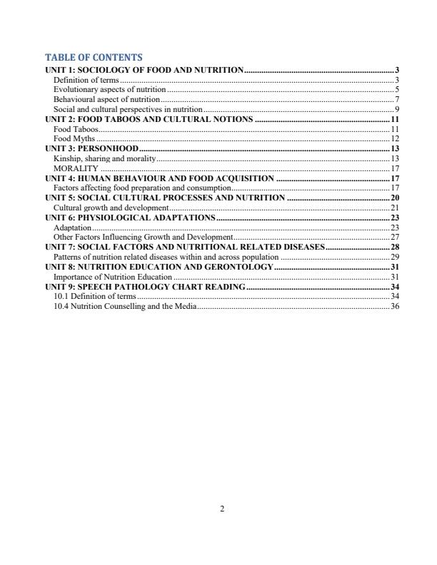 Page 2 – HND 203: Nutrition Anthropology Notes – Kenyaplex