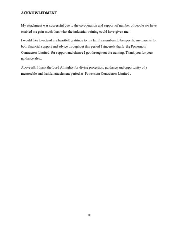 Page 4 – Sample Industrial Attachment report  for Certificate in Electrical and Electronic  Engineering – Kenyaplex