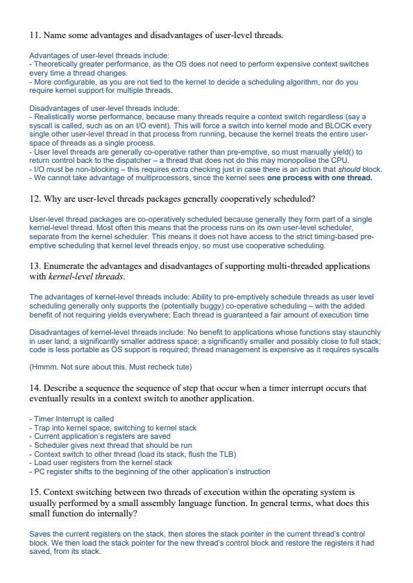 Page 3 – Operating Systems Sample Questions and Answers – Kenyaplex