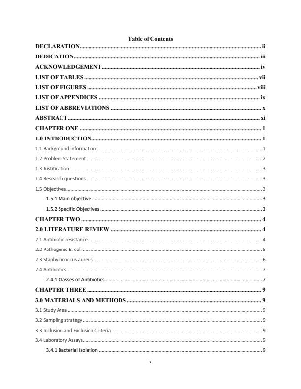 Page 5 – Determination of bacterial susceptibility of E.coli and S.aureus towards selected antibiotics – Kenyaplex