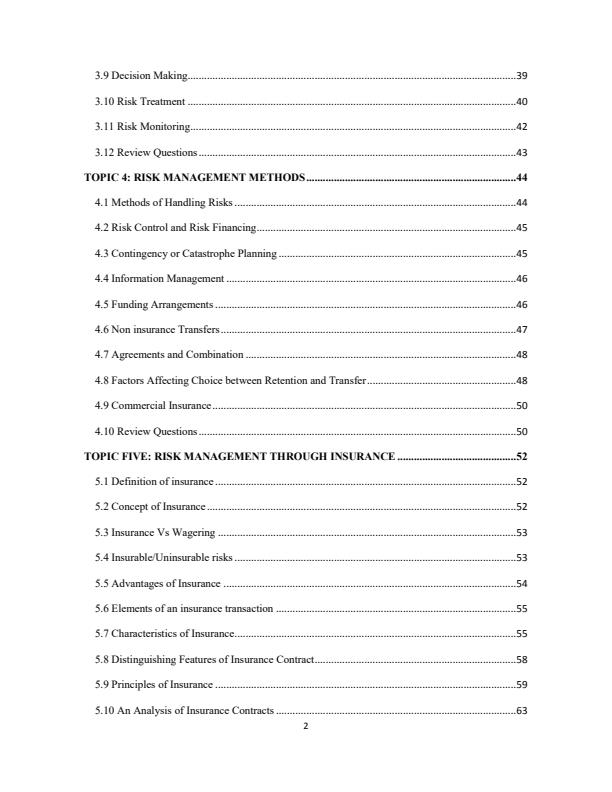 Page 3 – BBM 224: Principles of Risk Management and Insurance Notes – Kenyaplex