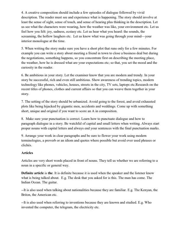 Page 4 – Secondary English Grammar and Literature Notes – Kenyaplex