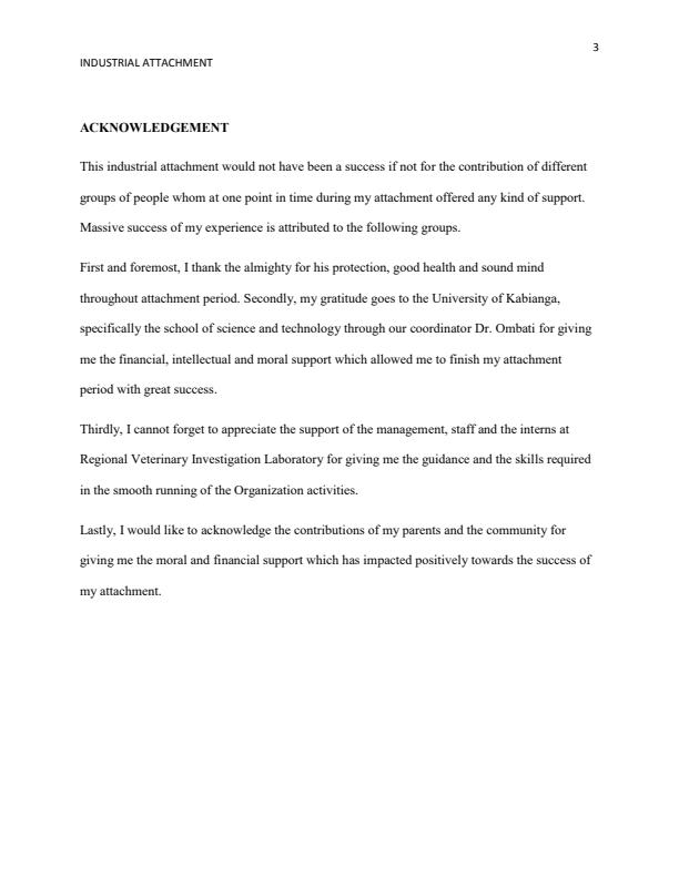 Page 3 – Industrial attachment Report for Regional Veterinary Investigation Laboratory, Eldoret – Kenyaplex