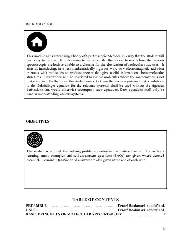 Page 1 – SCH 203 - Theory of Spectroscopic Methods Notes – Kenyaplex