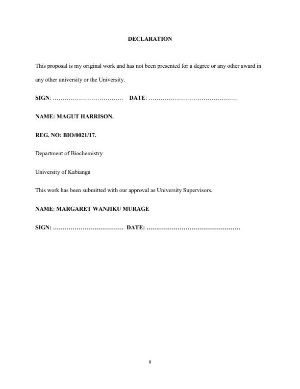 Page 2 – Proposal on the determination of antimicrobial susceptibility of e.coli and staphylococcus aureus isolates in vitro – Kenyaplex