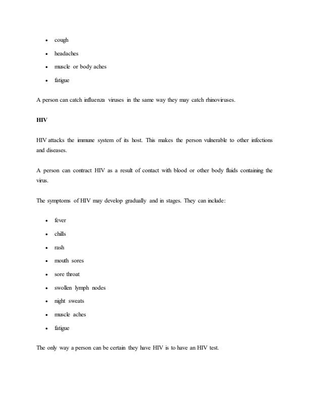 Page 4 – Communicable and Non-Communicable Diseases Notes – Kenyaplex