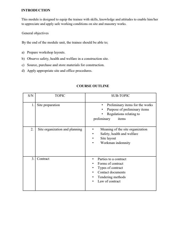 Page 2 – Site and Workshop Management Notes – Kenyaplex