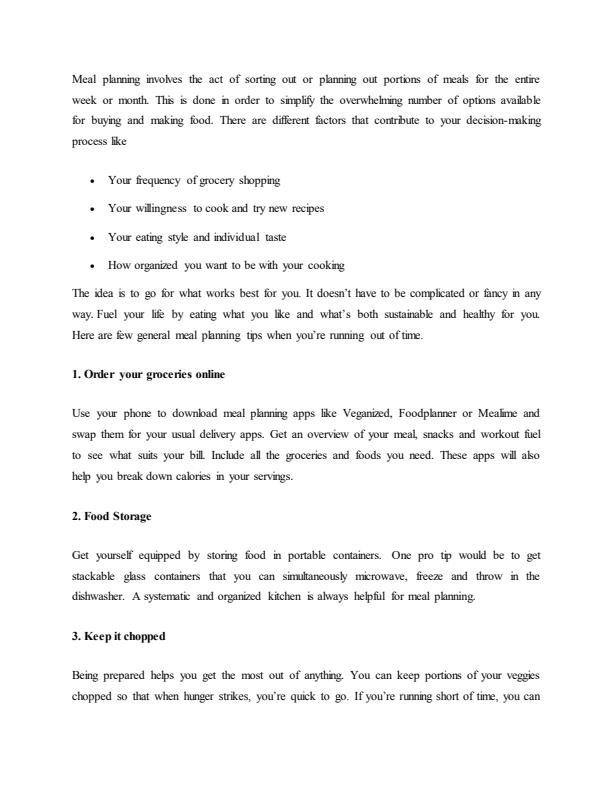 Page 4 – Certificate and Diploma in Nutrition and Dietetics: Meal Planning, Management and Service Notes – Kenyaplex