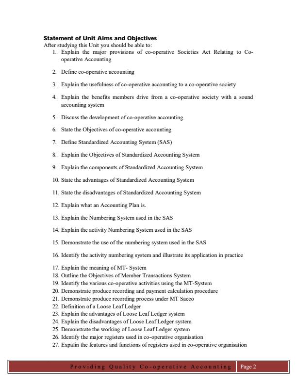 Page 2 – Cooperative Accounting Notes – Kenyaplex